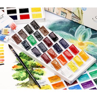Set màu nước Sonnet 24 màu (vỏ giấy)