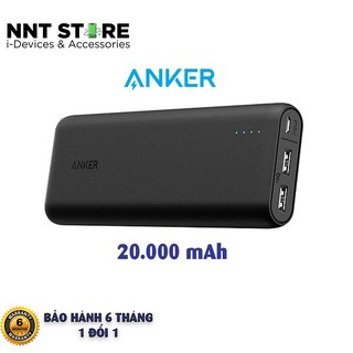 Sạc Dự Phòng Pin Dự Phòng Anker 20.000 mAh - Sạc nhanh dành cho iPhone Android || Chính Hãng Ạnker No Box