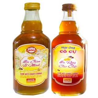 [Mã BMBAU50 giảm 7% đơn 99K] Mật ong nguyên chất hoa rừng Cô Cự chai thủy tinh 500ml