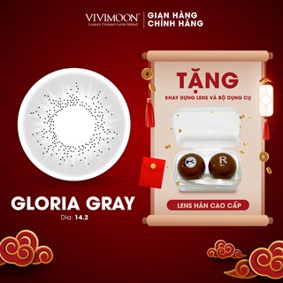 Kính áp tròng cận xám khói VIVIMOON Gloria Gray 14.0 mm
