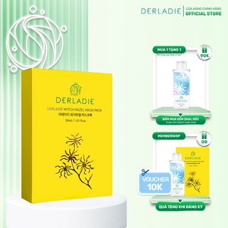 Combo 10 Mặt Nạ Derladie Witch Hazel Mask Pack Giảm Mụn, Dưỡng Sáng Da 30ml x 10