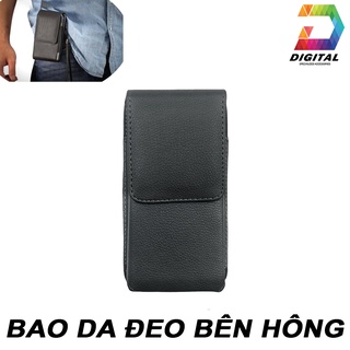Bao Da Điện Thoại Gài Thắt Lưng Cao Cấp Đeo Bên Hông
