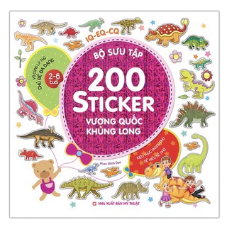 Sách - Bộ sưu tập 200 sticker – Vương quốc khủng long