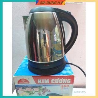 Ấm đun siêu tốc inox Hiệu kim Cương.