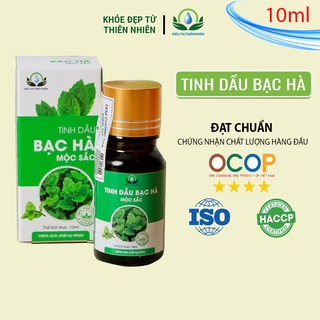 Tinh dầu bạc hà Mộc Sắc lọ 10ml, tinh dầu lưu thông máu, giảm ngạt mũi siêu thị thiên nhiên