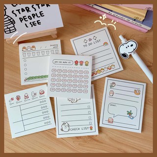 Giấy note ghi chú hoạt hình ulzzang xinh xắn