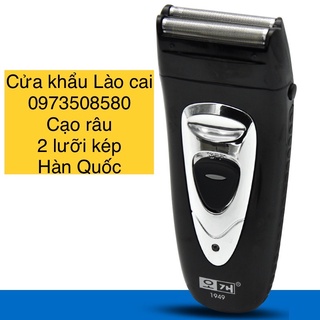Máy cạo râu Hàn Quốc 2 lưỡi titan kép cao cấp