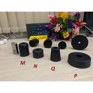 Bộ 4 chân cao su đen chống trượt - giảm chấn LOẠI NGOẠI CỠ