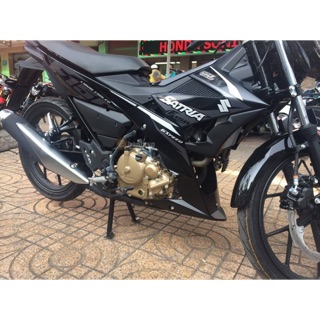 Tem rời Satria Fi mẫu zin dán xe đen decal 3 lớp ko bay màu