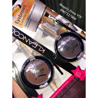 [FREESHIP] Set Bột Kẻ Mày 3 in 1 Tặng Kèm Cọ và 3 Khuôn Kẻ Mày Kleancolor