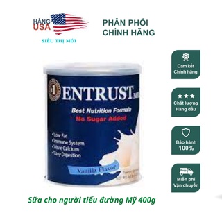 DATE 2024- Sữa Bột Không Đường Entrust Nonfat Dry Milk 400g – Mỹ
