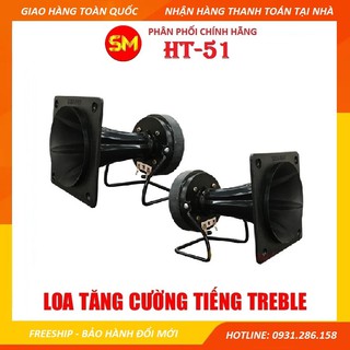 [Tặng 2 tụ và 5m dây loa] Bộ 2 Loa Treble Thumder HT51 vuông - Loa Treb karaoke nghe nhạc gia đình - có Video