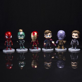 [RẺ VÔ ĐỊCH] Bộ 6 nhân vật MÔ HÌNH AVENGER DR STRANGE IRON MAN SPIDER CAPTAIN MARVEL Caption America siêu anh hùng