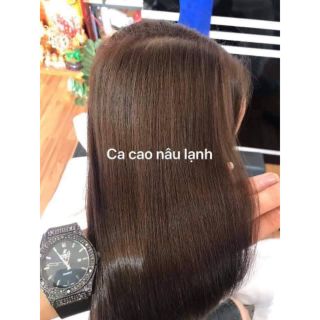 Thuốc nhuộm tóc Nâu Cacao Lạnh + kèm trợ nhuộm