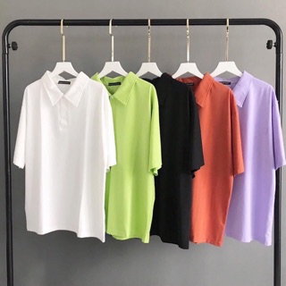 Áo Thun Polo Trơn Nhiều Màu Ảnh Thật 100%