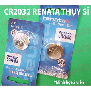 Pin CR2032 3VDC Renata dùng cho điều khiển, máy vi tính