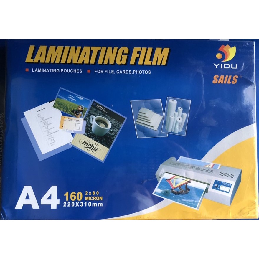 Ép Plastic A4 YIDU 80mic(Laminating Film)