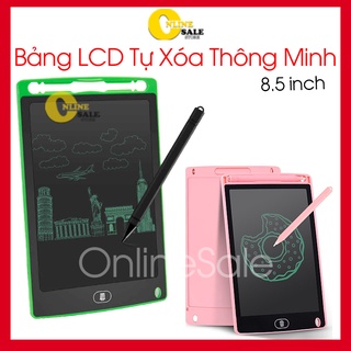 [Giá tốt] Bảng viết vẽ tự xoá thông minh LCD màn hình 8.5 inch- Quà tặng dành cho các bé tập viết nét bút to dễ nhìn