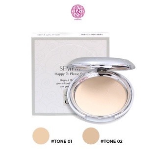 Phấn phủ Geo Sempre Happy &amp; Please Pact Màu Trắng 22g