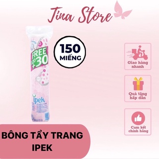 Bông tẩy trang ipek chính hãng 150 miếng giúp thấm hút và làm sạch da , tinastore29