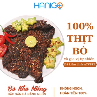 Bò Khô Miếng Đà Nẵng Ngon- Khô Bò Miếng 100% Thịt Bò Tươi- Gia Vị Tự Nhiên- Hanigo Food Đặc Sản Đà Nẵng Ngon