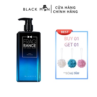 Sữa Tắm Nam Thơm BLUEMAN Hương Iceman Tinh Thể Bạc Hà Thơm Cực Lâu Trên Da 500ml BM04