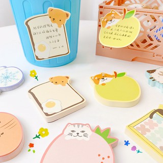 Giấy note ghi nhớ, giấy ghi chú cute họa tiết hoạt hình siêu cute