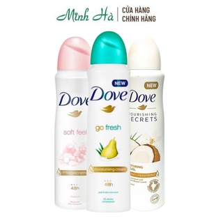 Xịt khử mùi Dove nữ 150ml tự tin vận động không lo mùi cơ thể suốt cả ngày