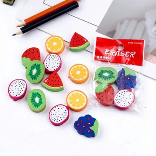 Combo 16 cục gôm tẩy chì hình trái cây cute dễ thương