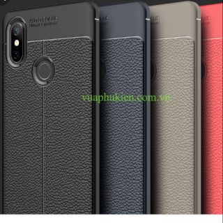 Ốp lưng xiaomi mi 8 silicon giả da,chống sốc auto Focus