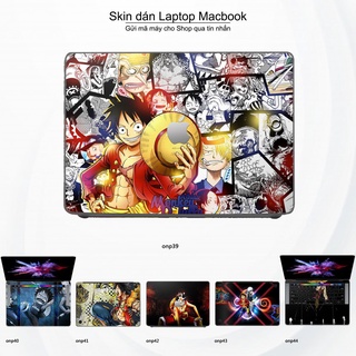 Skin dán Macbook mẫu One Piece (đã cắt sẵn, inbox mã máy cho shop)