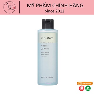 Nước tẩy trang và làm sạch da innisfree My Makeup Cleanser Micellar Oil Water 200ml