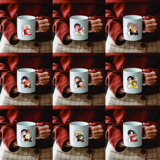 Cốc sứ trắng in hình HAIKYUU!! VUA BÓNG CHUYỀN anime chibi dễ thương xinh xắn tiện lợi