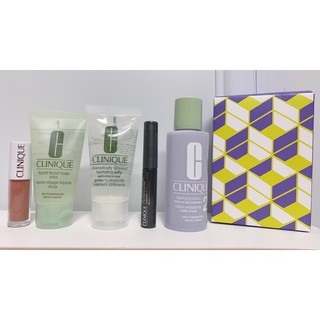 Set dưỡng da Clinique 5 món sữa rửa mặt,lotion,kem dưỡng,mấcra,son dưỡng