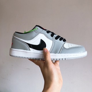 [Mã FATHANG5 giảm 10K đơn 50K] J.o. Dan Xám Đỏ Cổ Thấp FULL BILL BOX