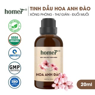 Tinh dầu Hoa Anh Đào Nhật Bản Homer - Cherry Blossom Flower Essential Oil -  đạt chuẩn chất lượng kiểm định