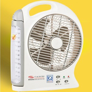 Quạt sạc kiêm đèn sạc ( 1 bình) HONJIANDA HJD- FL101 LED