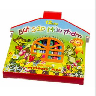 Hộp sáp màu thơm hình ngôi nhà cho bé