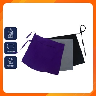 Combo 3 tạp dề ngắn nửa người, freesize phù hợp với mọi dáng người - Mẫu tạp dề đồng phục đẹp cho nhà hàng, quán cafe