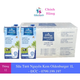 Thùng 12 Sữa Oldenburger 1L - Sữa Tươi Nguyên Kem - Sữa Đức