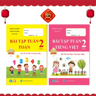 Sách - Combo Bài Tập Tuần Toán và Tiếng Việt Lớp 2 - Kết Nối Học Kì 2 (2 cuốn)