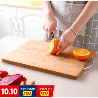 [ BAO GIÁ SHOPEE  ] Thớt trúc cao cấp siêu cứng không mùn, chống nứt, có quai xách tiện lợi