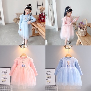 Váy dài tay Elsa siêu mềm, mịn