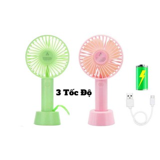 Quạt Mini Cầm Tay Để Bàn Cao Cấp + Ảnh thật