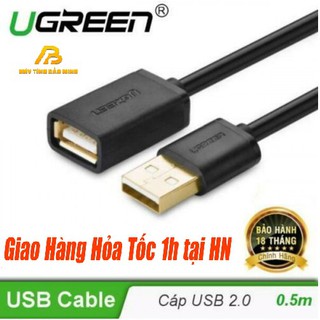 Cáp USB 2.0 nối dài 0,5m UGREEN 1313 - Hàng Chính Hãng