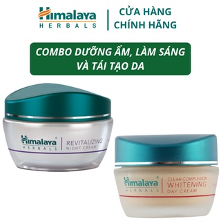 Combo kem dưỡng ẩm dưỡng sáng và tái tạo da ngày đêm Himalaya Night Cream 50ml và Day Cream 50ml