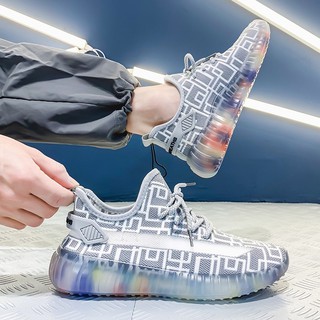 Giày sneaker nam Y.Z đế 7 màu cầu vồng thời trang