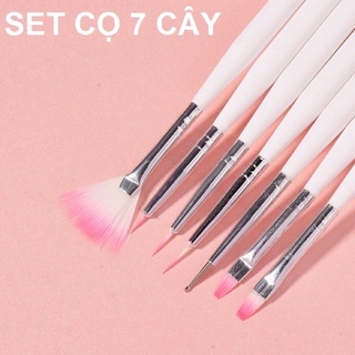 Set Cọ Nails 7 Cây Thông Dụng Cơ Bản Vẽ Móng