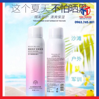 Xịt chống nắng trắng da maycraete