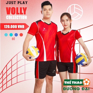 [Mã SKAMFSW175 giảm 10K đơn 50K] Quần Áo Bóng Chuyền Nam Nữ Just Play Volly